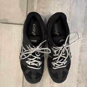 ASICS Black and Gray Sneakers Volleyball Shoes Women